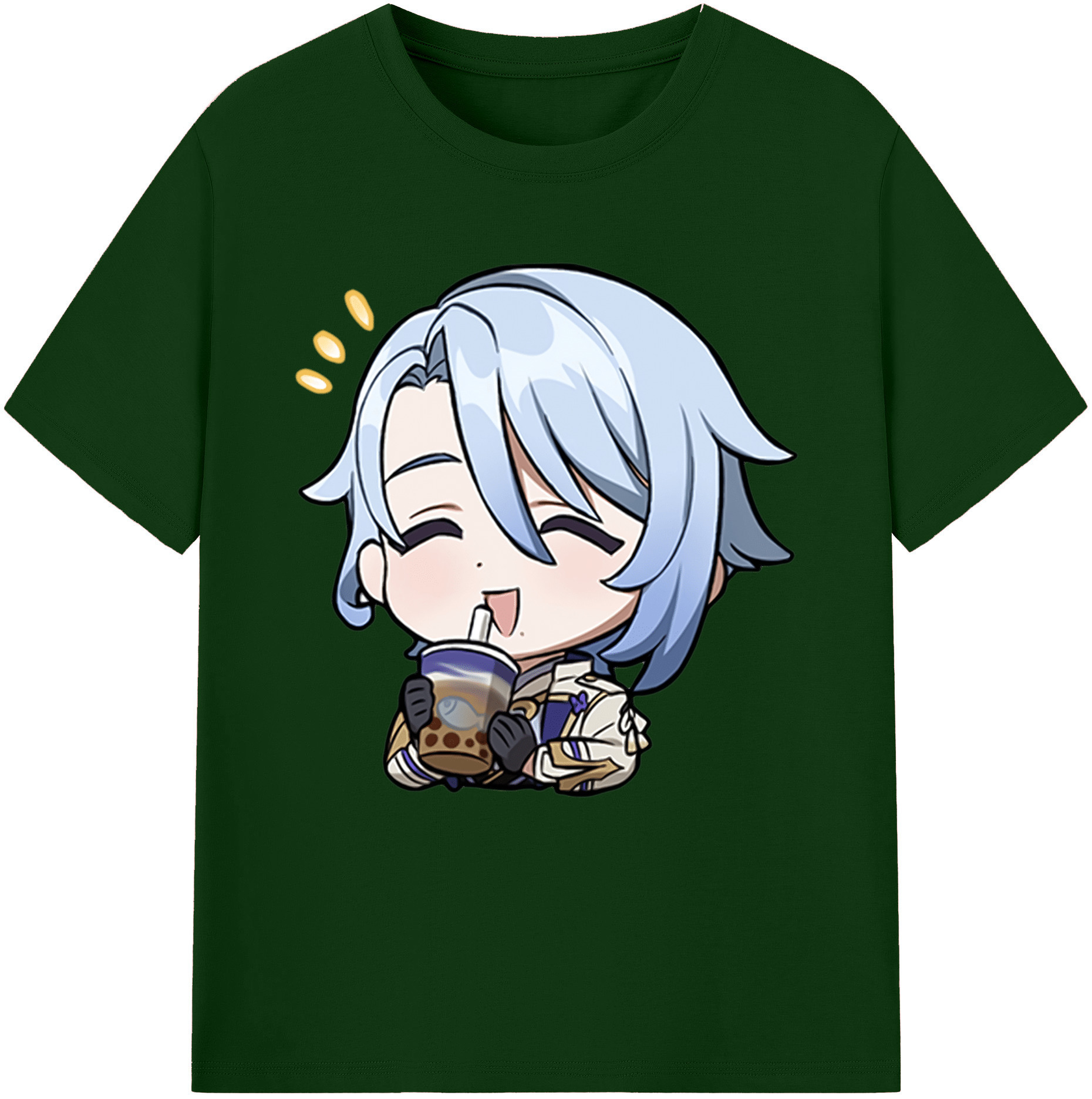 げんし神 神里綾人 かみさとあやと genshin Kamisato Ayato 綿100％半袖Tシャツ（フロントプリント）